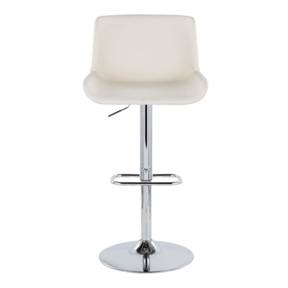 Majestic Office Furniture Upholstered Adjustable Barstool - Set of 2