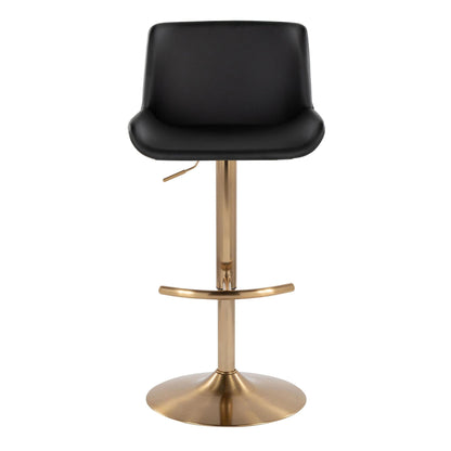 Majestic Office Furniture Upholstered Adjustable Barstool - Set of 2