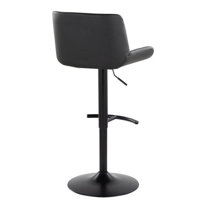 Majestic Office Furniture Upholstered Adjustable Barstool - Set of 2