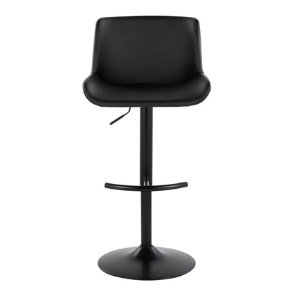 Majestic Office Furniture Upholstered Adjustable Barstool - Set of 2