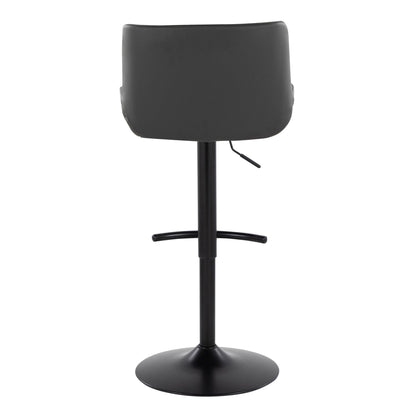 Majestic Office Furniture Upholstered Adjustable Barstool - Set of 2