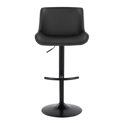 Majestic Office Furniture Upholstered Adjustable Barstool - Set of 2