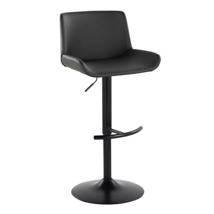 Majestic Office Furniture Upholstered Adjustable Barstool - Set of 2