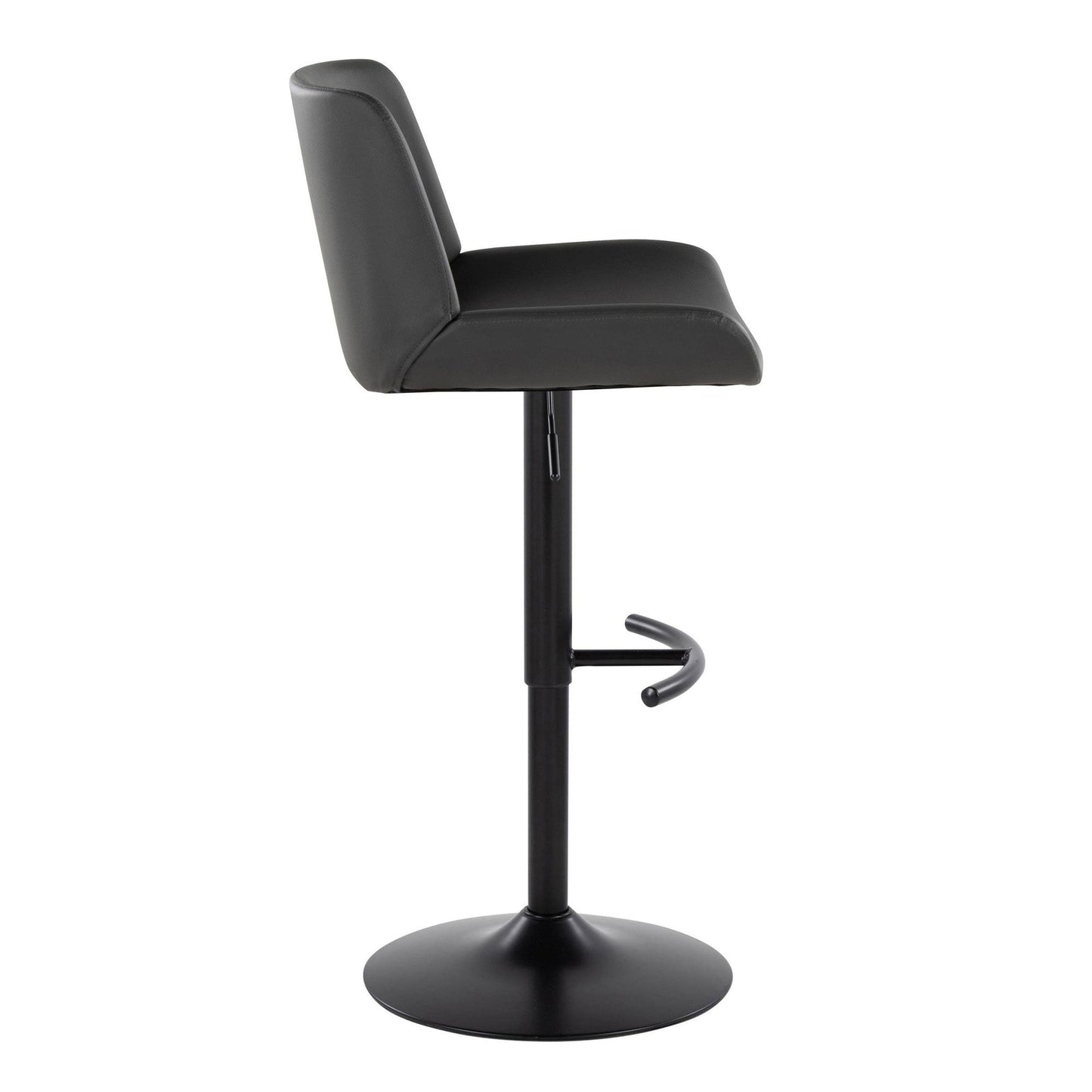 Majestic Office Furniture Upholstered Adjustable Barstool - Set of 2