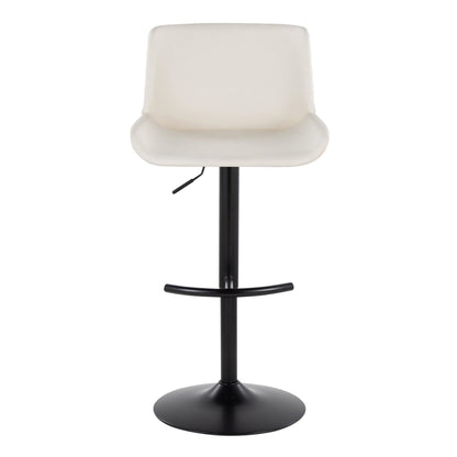 Majestic Office Furniture Upholstered Adjustable Barstool - Set of 2