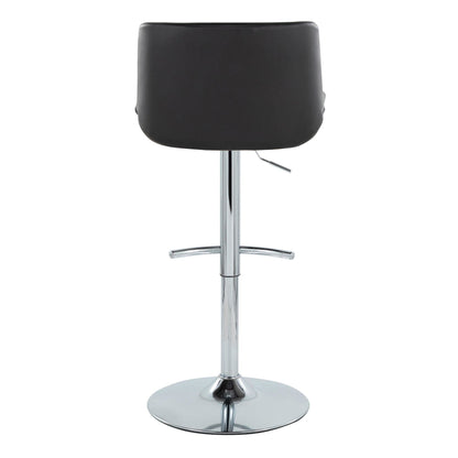 Majestic Office Furniture Upholstered Adjustable Barstool - Set of 2