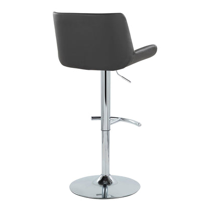 Majestic Office Furniture Upholstered Adjustable Barstool - Set of 2