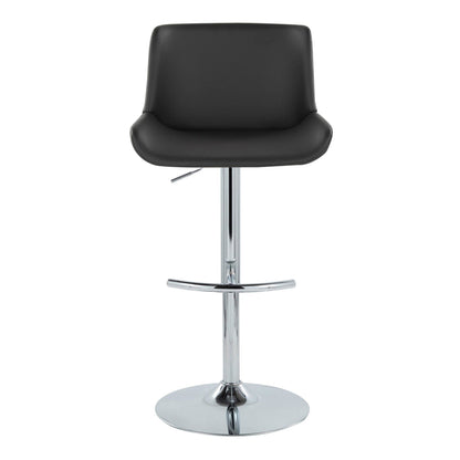 Majestic Office Furniture Upholstered Adjustable Barstool - Set of 2