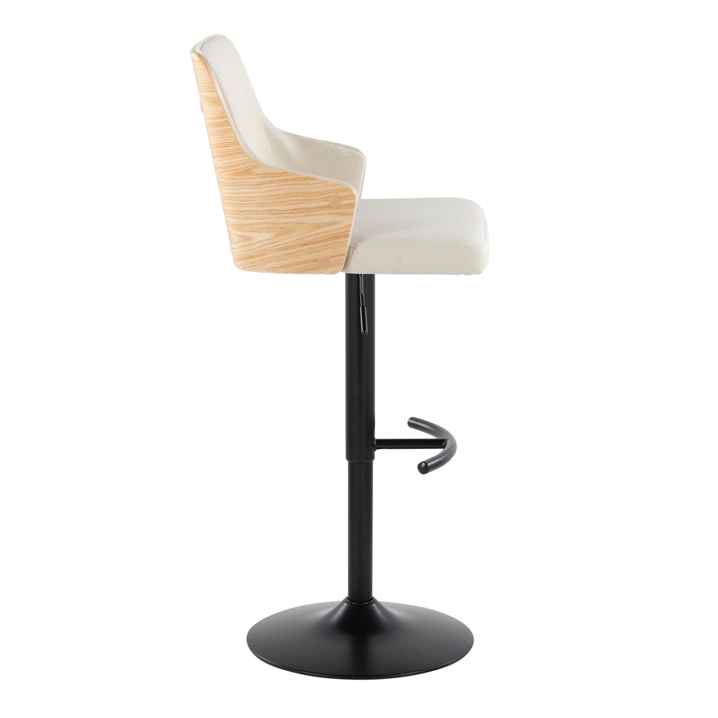 Majestic Office Furniture Adjustable Barstool - Set of 2