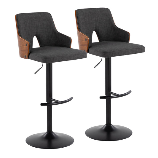 Majestic Office Furniture Adjustable Barstool - Set of 2