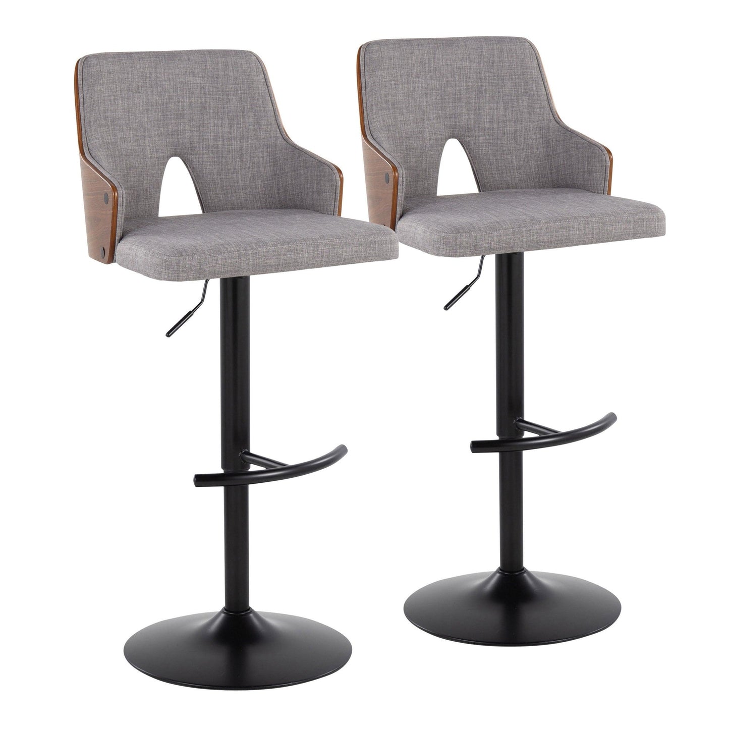 Majestic Office Furniture Adjustable Barstool - Set of 2