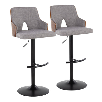 Majestic Office Furniture Adjustable Barstool - Set of 2