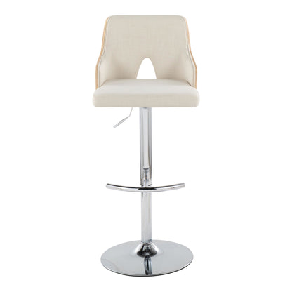 Majestic Office Furniture Adjustable Barstool - Set of 2