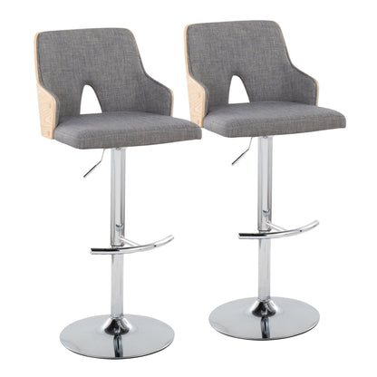 Majestic Office Furniture Adjustable Barstool - Set of 2