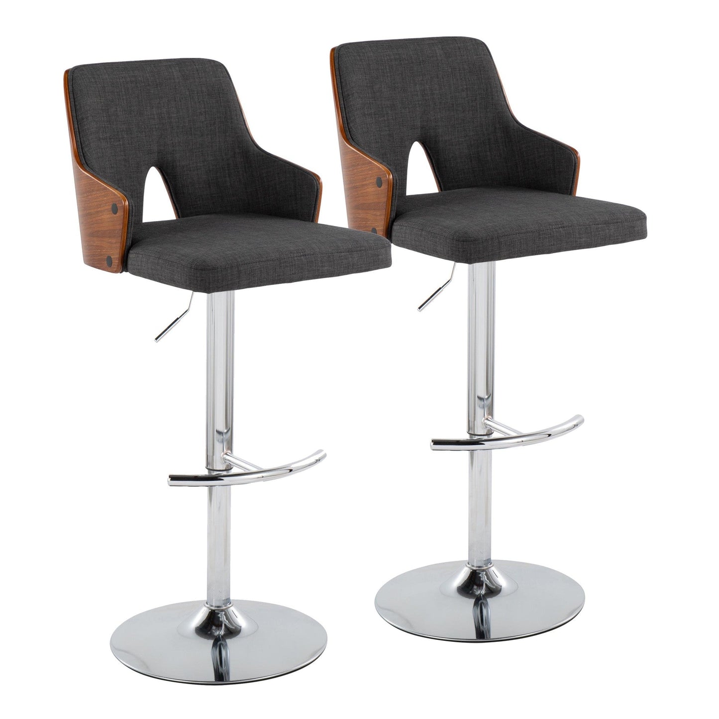 Majestic Office Furniture Adjustable Barstool - Set of 2