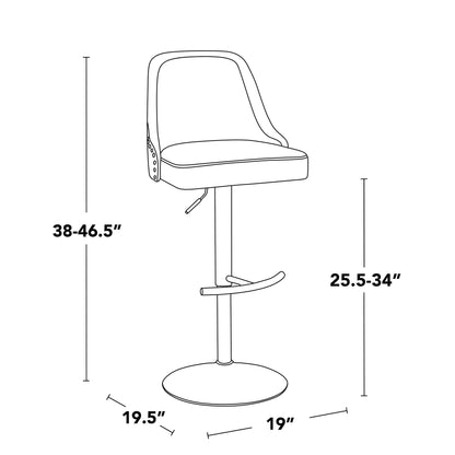 Majestic Office Furniture Marcel Barstool - Set of 2