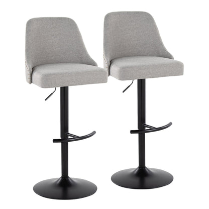 Majestic Office Furniture Marcel Adjustable Barstool - Set of 2