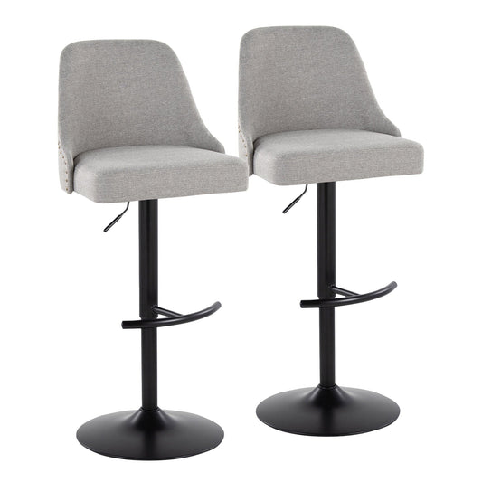 Majestic Office Furniture Marcel Adjustable Barstool - Set of 2