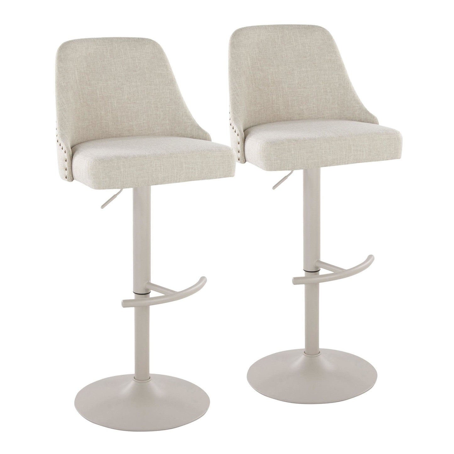 Majestic Office Furniture Marcel Adjustable Barstool - Set of 2
