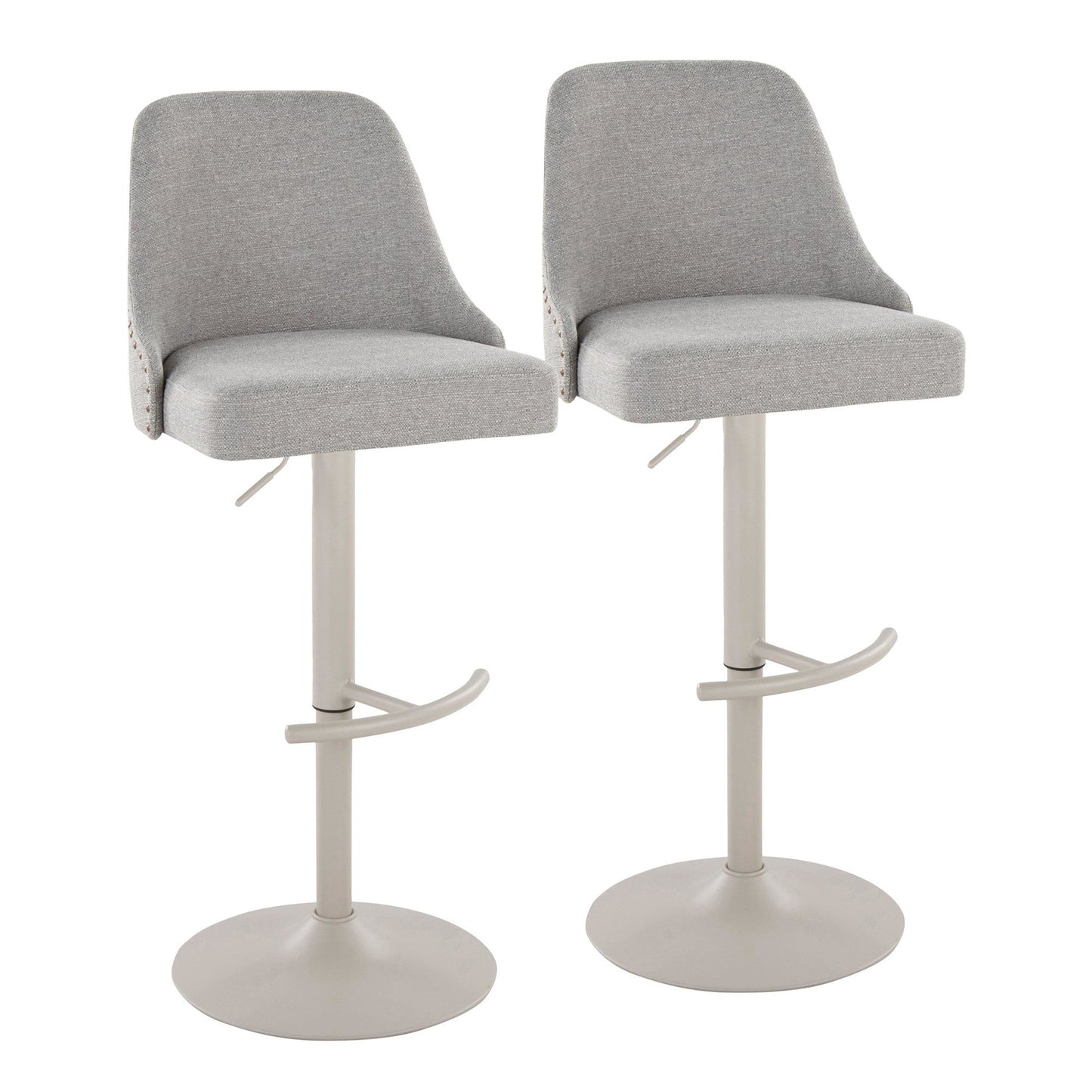 Majestic Office Furniture Marcel Adjustable Barstool - Set of 2