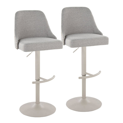 Majestic Office Furniture Marcel Adjustable Barstool - Set of 2