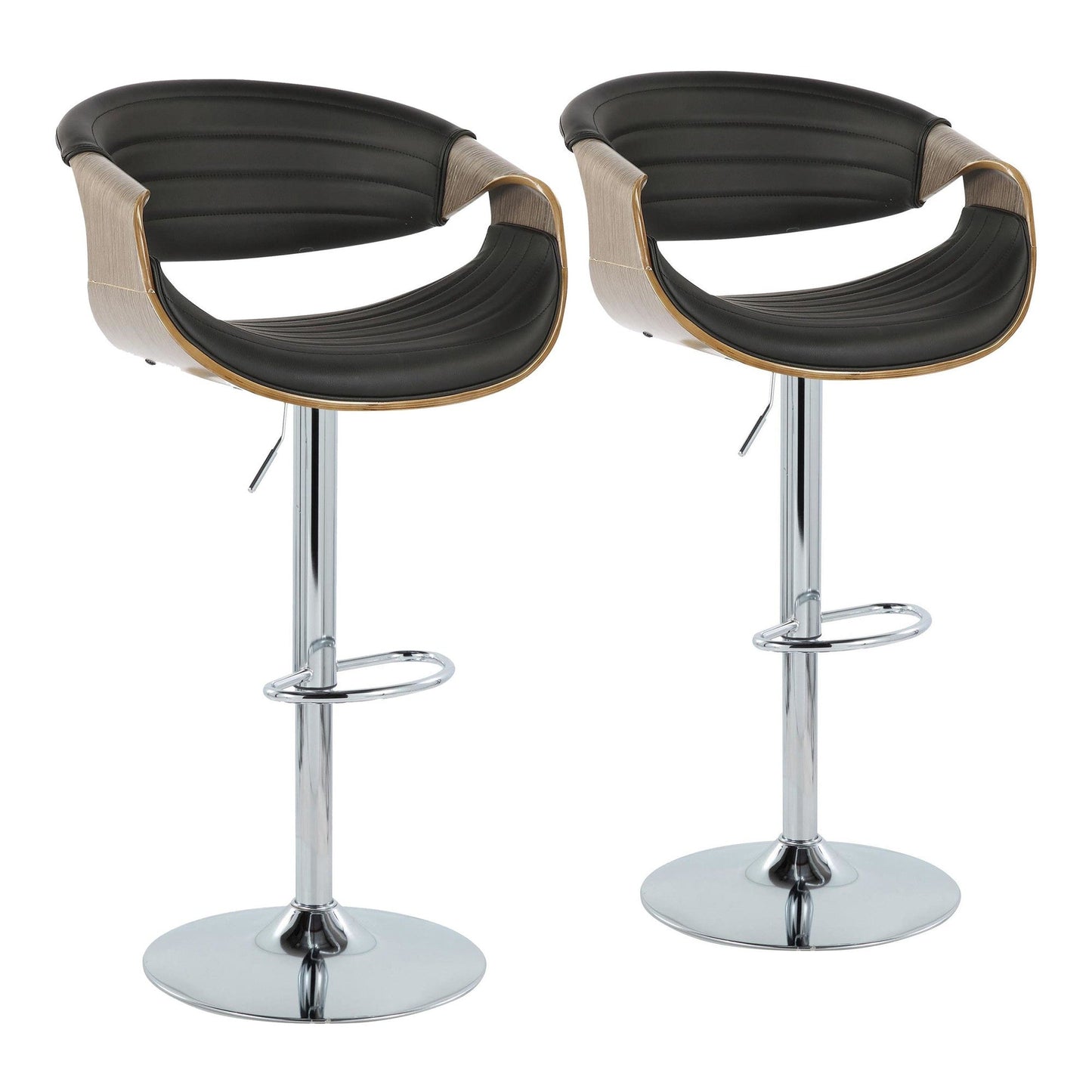 Lumisource Symphony Adjustable Barstool - Set of 2