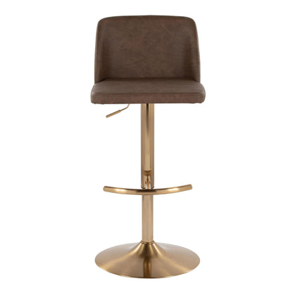 Majestic Office Furniture Adjustable Barstool - Set of 2