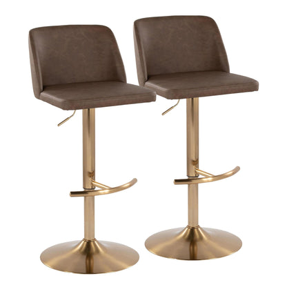 Majestic Office Furniture Adjustable Barstool - Set of 2