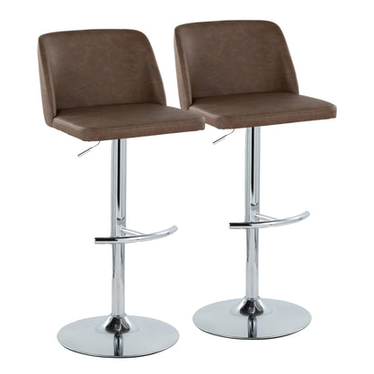 Majestic Office Furniture Adjustable Barstool - Set of 2
