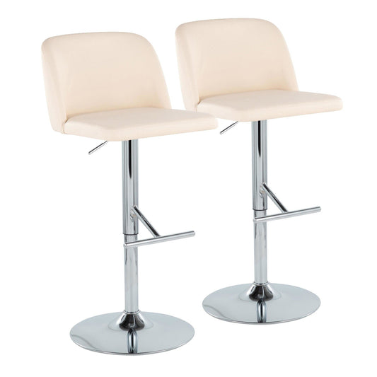 Majestic Office Furniture Adjustable Barstool - Set of 2