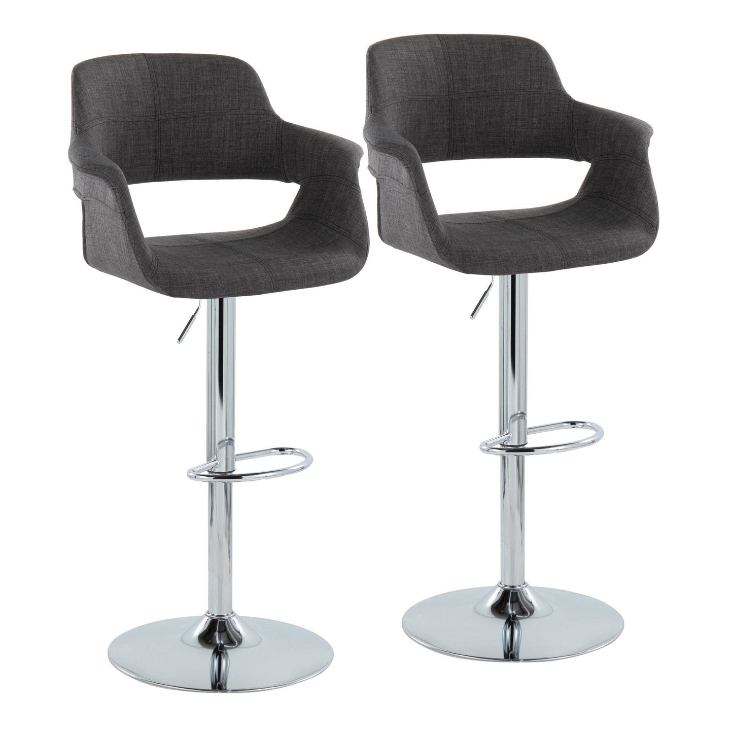 Majestic Office Furniture Flair Adjustable Barstool - Set of 2