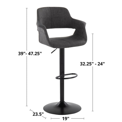 Majestic Office Furniture Flair Adjustable Barstool - Set of 2