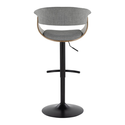 Lumisource Vintage Mod Adjustable Barstool - Set of 2