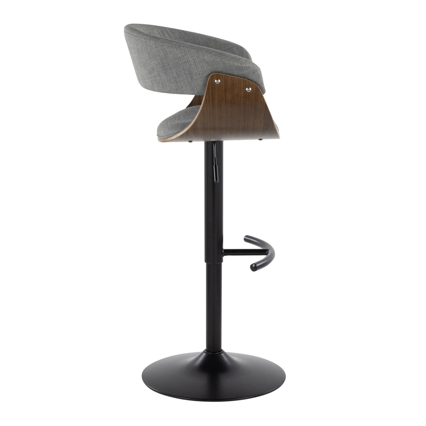 Lumisource Vintage Mod Adjustable Barstool - Set of 2