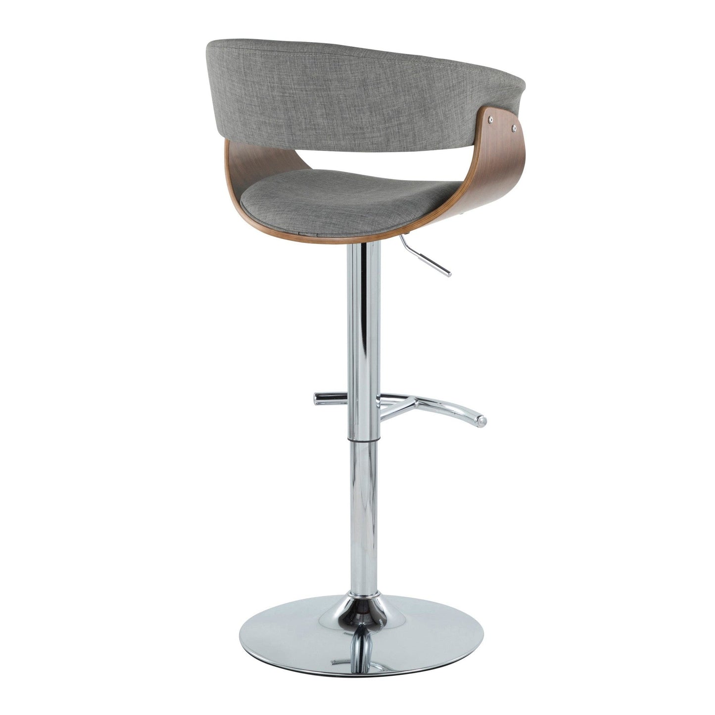 Lumisource Vintage Mod Adjustable Barstool - Set of 2