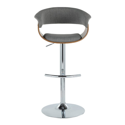 Lumisource Vintage Mod Adjustable Barstool - Set of 2