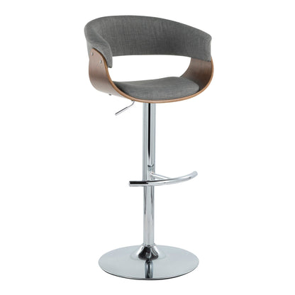 Lumisource Vintage Mod Adjustable Barstool - Set of 2