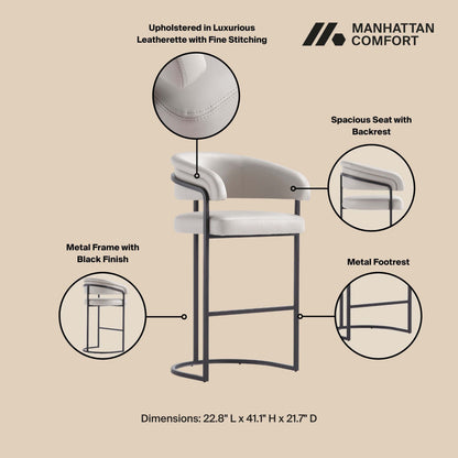 Manhattan Comfort Augusta Barstool