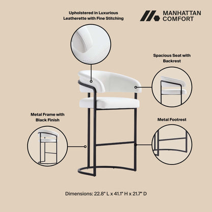 Manhattan Comfort Augusta Barstool