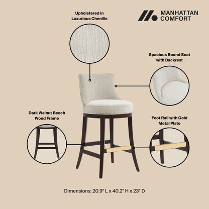 Manhattan Comfort Lucia Barstool