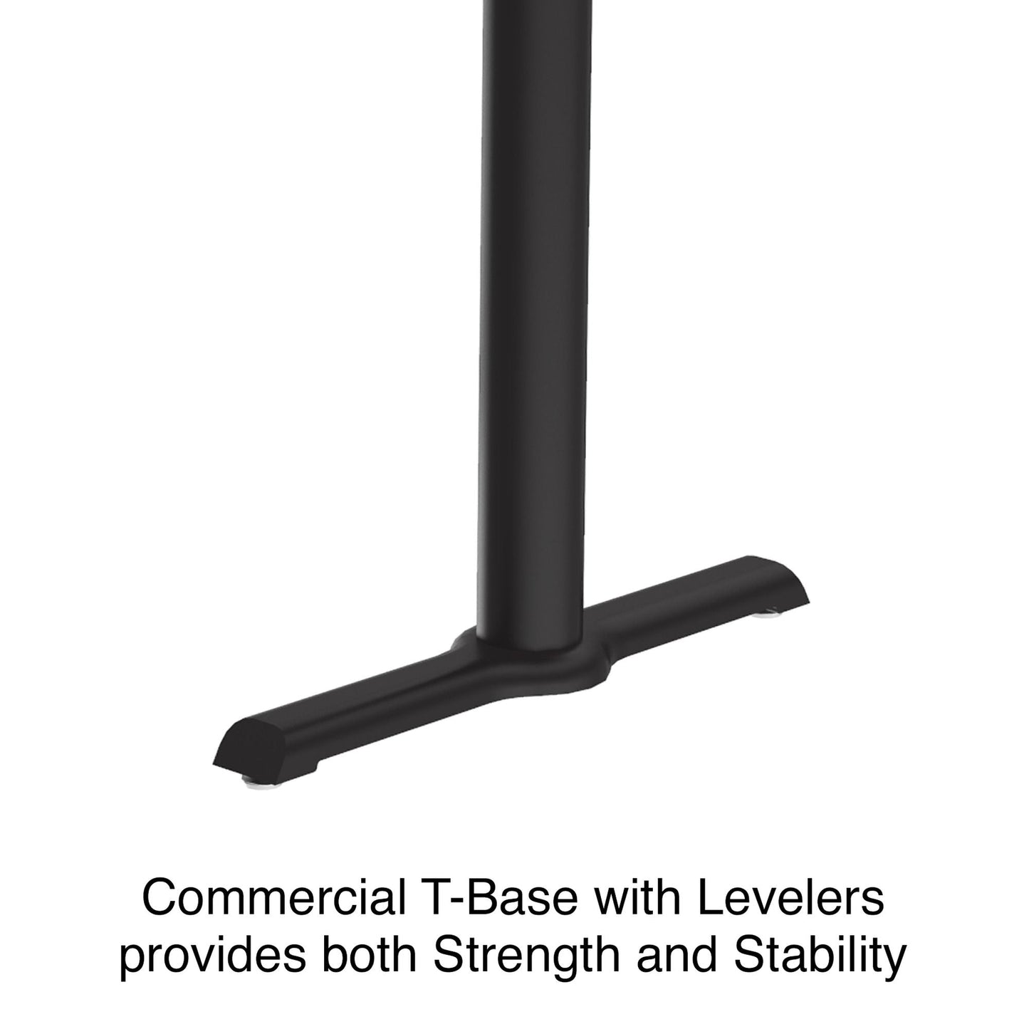 Majestic Office Furniture Bar Stool or Standing Height Deluxe High-Pressure Cafe and Breakroom Table with Cast Iron Base