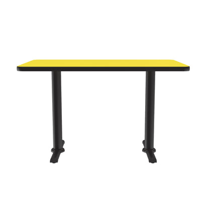 Majestic Office Furniture Deluxe High-Pressure Cafe and Breakroom Table with Cast Iron Base
