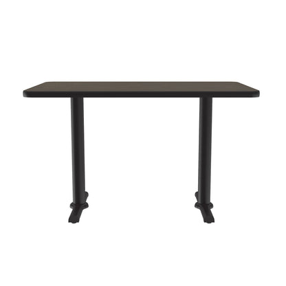 Majestic Office Furniture Commercial Laminate Cafe and Breakroom Table with Cast Iron Base