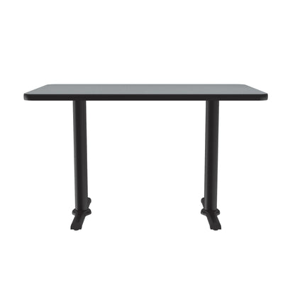 Majestic Office Furniture Commercial Laminate Cafe and Breakroom Table with Cast Iron Base