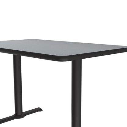 Majestic Office Furniture Commercial Laminate Cafe and Breakroom Table with Cast Iron Base