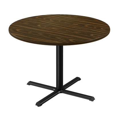 Majestic Office Furniture Bar Stool or Standing Height Deluxe High-Pressure Cafe and Breakroom Table with Cast Iron Base