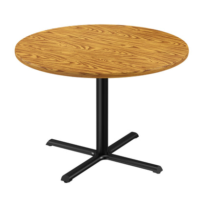 Majestic Office Furniture Bar Stool or Standing Height Deluxe High-Pressure Cafe and Breakroom Table with Cast Iron Base