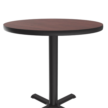 Majestic Office Furniture Deluxe High-Pressure Cafe and Breakroom Table with Cast Iron Base