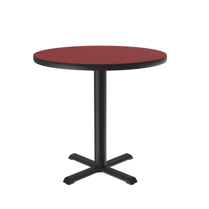 Majestic Office Furniture Deluxe High-Pressure Cafe and Breakroom Table with Cast Iron Base