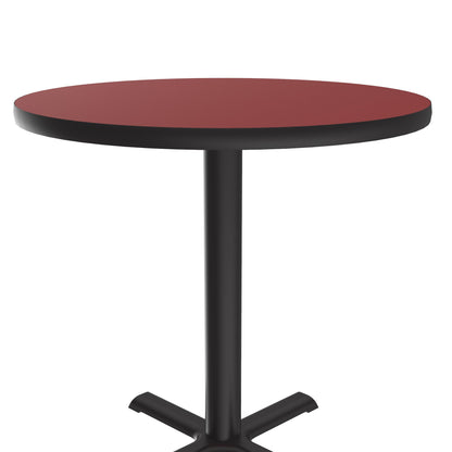 Majestic Office Furniture Deluxe High-Pressure Cafe and Breakroom Table with Cast Iron Base